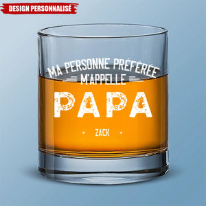 Verre à Whisky Personnalisé – Ma Personne Préférée M’Appelle...