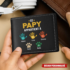 Portefeuille Personnalisé -Ce Papa Appartient à Ses Amours