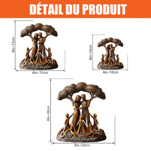 Plaque Personnalisée – Famille sous l’Arbre de Vie