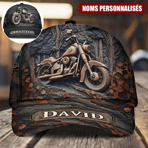 Casquette Moto Personnalisée avec Nom – Cadeau Unique pour Motards