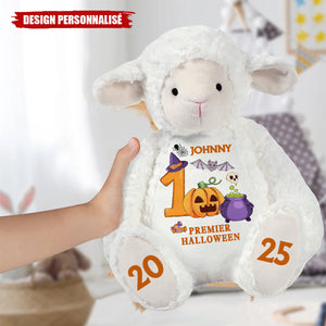 Peluche Agneau Premier Halloween – Cadeau Souvenir Personnalisé