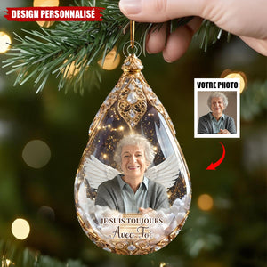 Ornement Commémoratif Ange Personnalisé – Souvenir Photo Personnalisé