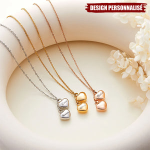 Collier Cœur Personnalisé Porte-Cendres – Bijou Commémoratif Gravé avec Nom