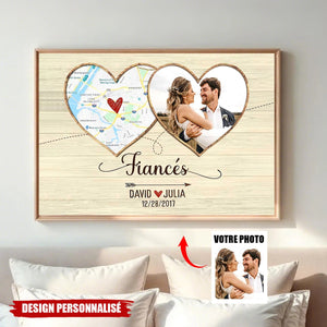 Affiche Personnalisée Couple – Le Lieu Où Tout a Commencé