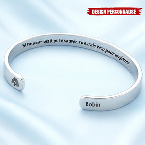 Bracelet Commémoratif Personnalisé – Gravure avec Noms et Messages Spéciaux
