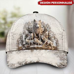 Casquette Personnalisée "La Meute de Papa" – Design Loup Unique
