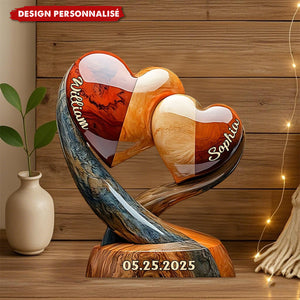 Toi et Moi, On Gère Ça – Plaque Acrylique Personnalisée en Forme de Couple