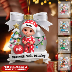 Décoration de Sapin Personnalisée – Premier Noël de Bébé