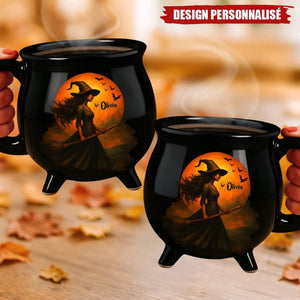 Mug Chaudron de Sorcière Personnalisé – Cadeaux d’Halloween Sorciers et Envoûtants