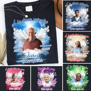 T-shirt Commémoratif Personnalisé avec Photo et Dates – Hommage Émotionnel pour un Être Cher