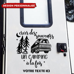 Autocollant Camping Personnalisé – Créez des Souvenirs, Un Camping à la Fois
