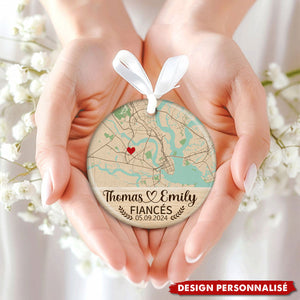 Ornement Céramique Personnalisé – Un cadeau significatif pour les couples