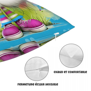 Coussin Personnalisé avec Motif de Chat Amusant – Cadeau Décoratif et Confortable pour la Maison