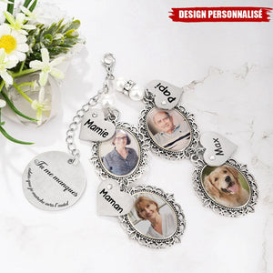 Pendentif Souvenir Personnalisé – Avec Photo, Prénoms & Message Gravé