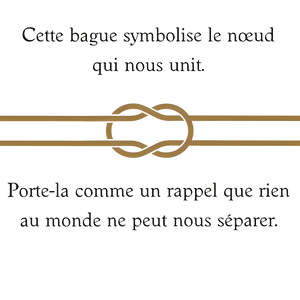 Bague Nœud d'Amour – Symbole de Lien Éternel