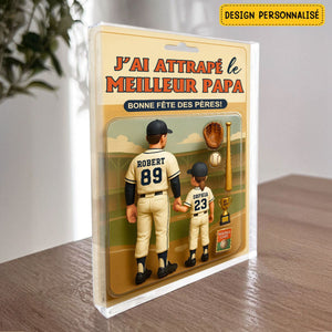 Cadeau Personnalisé Fête des Pères – "J’ai attrapé le meilleur papa"