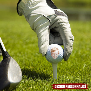 Balle de Golf Personnalisée avec Photo et Texte Humour