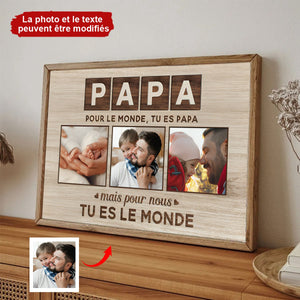 Toile Maman Maman Tu es Le Monde Personnalisée