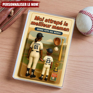 Cadeau Personnalisé Fête des Mères – Figurine "J’ai attrapé la meilleure maman"