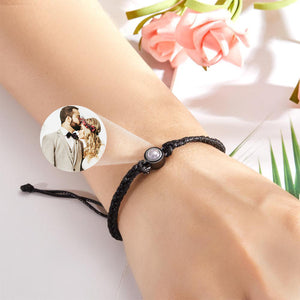 Bracelet Photo Personnalisé en Corde – Un Souvenir Unique d'Amour