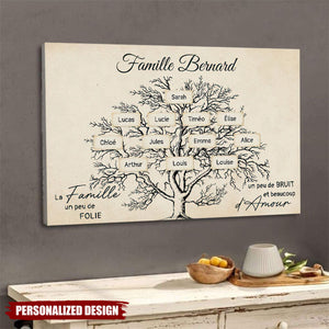 Affiche Familiale Personnalisée - Célébrez l’Histoire et l’Amour de Votre Famille