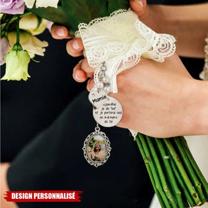 Pendentif Souvenir Personnalisé – Avec Photo, Prénoms & Message Gravé