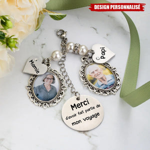 Pendentif Souvenir Personnalisé – Avec Photo, Prénoms & Message Gravé