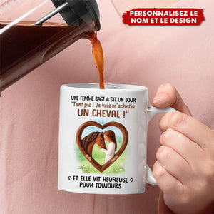 Mug Personnalisé Cheval & Cavalière – Pour les Passionnées de Chevaux