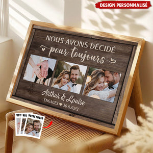 Affiche Personnalisée Couple - Nous Avons Décidé Pour Toujours