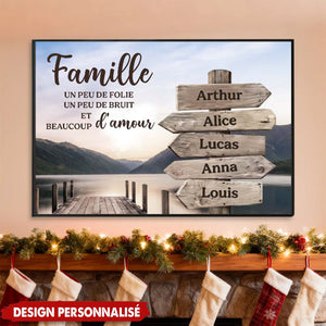 Affiche Familiale Personnalisée – Un Cadeau Unique pour la Famille
