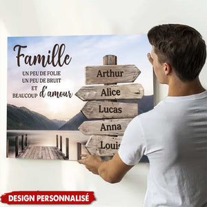 Affiche Familiale Personnalisée – Un Cadeau Unique pour la Famille