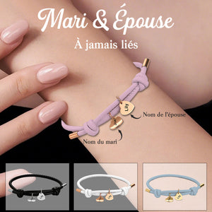 Bracelets Couple Personnalisés – À Jamais Liés