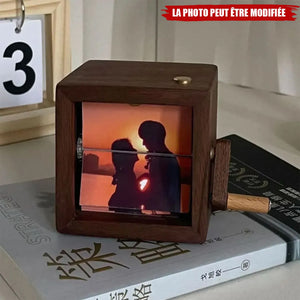 Cadre Photo Mécanique Personnalisé – Flipbook à Manivelle