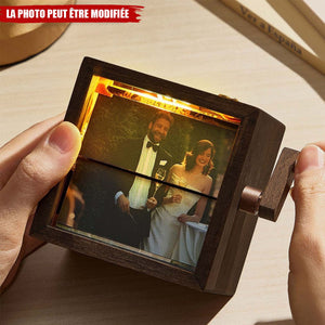 Cadre Photo Mécanique Personnalisé – Flipbook à Manivelle