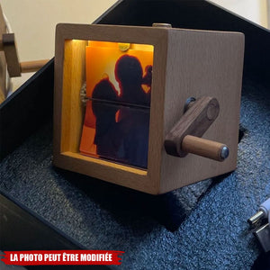 Cadre Photo Mécanique Personnalisé – Flipbook à Manivelle