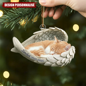 Décoration Commémorative Personnalisée – Ange Gardien pour Animal de Compagnie