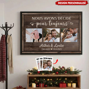 Affiche Personnalisée Couple - Nous Avons Décidé Pour Toujours
