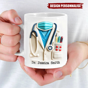 Mug Personnalisé pour Médecin - Cadeau Unique pour Docteur, Infirmier ou Étudiant en Médecine