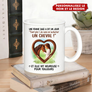 Mug Personnalisé Cheval & Cavalière – Pour les Passionnées de Chevaux