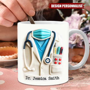 Mug Personnalisé pour Médecin - Cadeau Unique pour Docteur, Infirmier ou Étudiant en Médecine