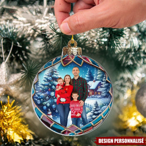 Ornement Familial Personnalisé sur Mesure - Souvenir Familial Unique