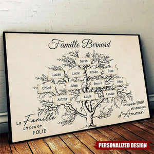 Affiche Familiale Personnalisée - Célébrez l’Histoire et l’Amour de Votre Famille