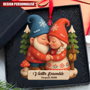 Ornement de Noël Personnalisé - Cadeau Unique pour Amoureux
