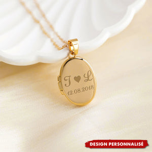 Collier pendentif photo personnalisé - Portez Votre Amour En Tout Lieu