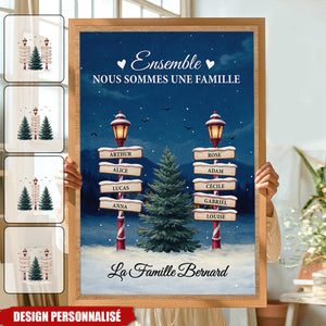 Affiche Familiale Personnalisée - Ensemble Nous Sommes Une Famille