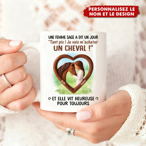 Mug Personnalisé Cheval & Cavalière – Pour les Passionnées de Chevaux