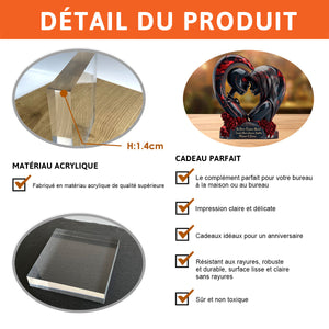 Plaque Acrylique Personnalisée - Amour Éternel du Premier Baiser au Dernier Souffle