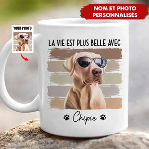 Mug Personnalisé avec Photo d'Animal – Nom & Image Personnalisables