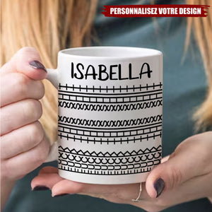 Deviens folle avec moi – Mug personnalisé – Cadeau pour meilleures amies, sœurs, membres de la famille, collègues