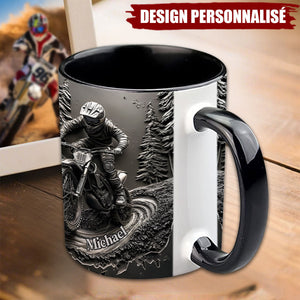 Mug Motocross Personnalisé – Cadeau Idéal pour les Passionnés de Moto